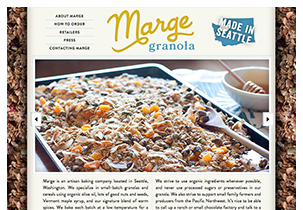 Marge Bakery website