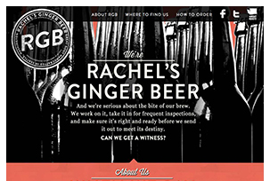 Rachel's Ginger Beer website